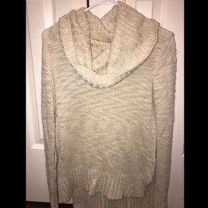 Cream turtleneck sweater